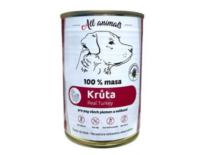 ALL ANIMALS konz. pro psy krůta mletá 400g