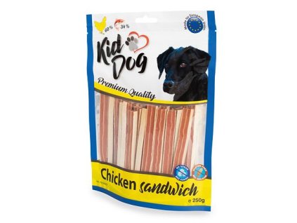 KIDDOG kuřecí sendvič s treskou 250 g
