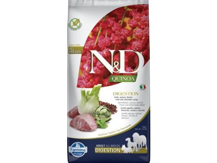 N&D QUINOA Dog GF Digestion, Lamb & Fennel Adult Medium & Maxi 7 kg