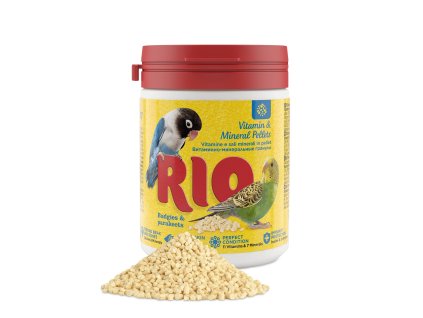 RIO vitaminové a minerální pelety pro andulky a střední papoušky 120g
