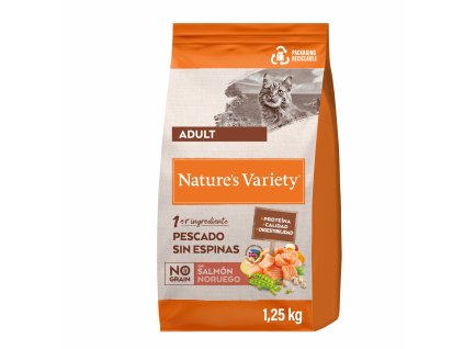 Nature´s variety selected pro kočky s lososem 1,25kg