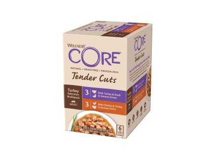 Kapsička Wellness Core Cat Tender Multipack krůtí výběr 510g