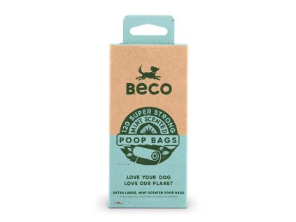 Beco Sacky na exkrementy s peprmintovou aroma z recyklovanych materialu 120ks 171020240753073461