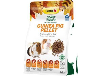 GIMBI MOTHER NATURE morče sušené pelety 500g
