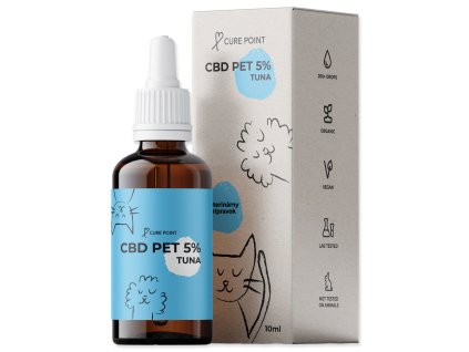 Olej CBD PET 5% tuňák 10ml
