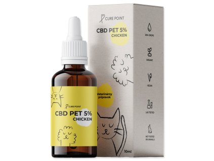 Olej CBD PET 5% kuře 10ml
