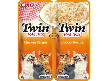 Kapsička Churu Cat Twin Packs - kuře ve vývaru 80g