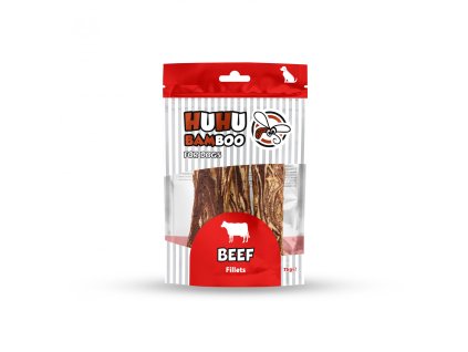 EXPIRACE 9/2025 VO Huhubamboo hovězí filety 75g