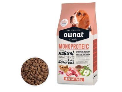 OWNAT CLASSIC MONOPROTEIC DOG Iberian Pork 12kg
