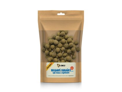 DINGO masové kuličky rybí maso s bylinkami 16mm, 150g