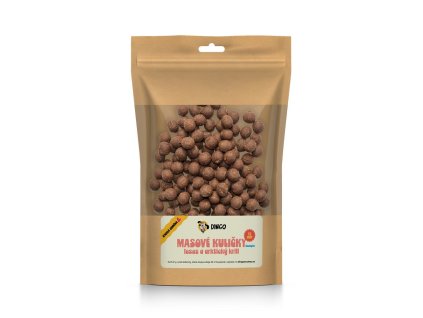 DINGO masové kuličky losos a arktický krill 12mm, 150g
