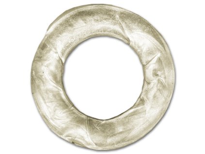 Kroužek žvýkací bílý, 7,5 cm - 50 ks