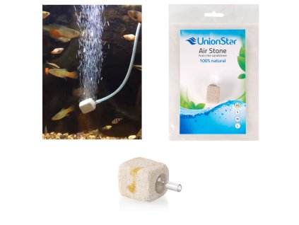 UnionStar - Vzduchovací kámen pískovec XS, 2x2x2,5cm