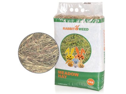 Rabbit Weed seno luční, 4x 1kg, cena za 1ks