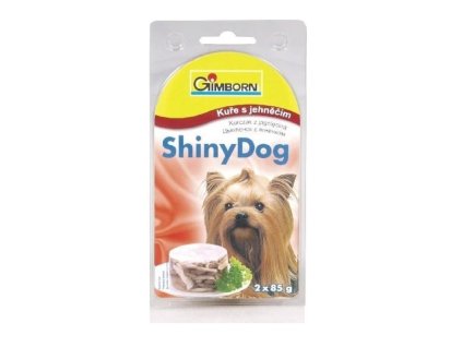 ShinyDog konzerva kuřecí+jehněčí 2x85g