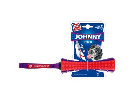 GiGwi Johnny Stick aport zvukový červeno/purpurový