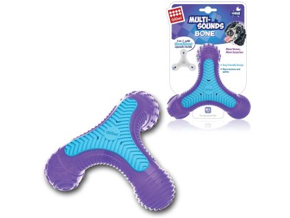 GiGwi Multi-Sounds Bone, 16x14cm