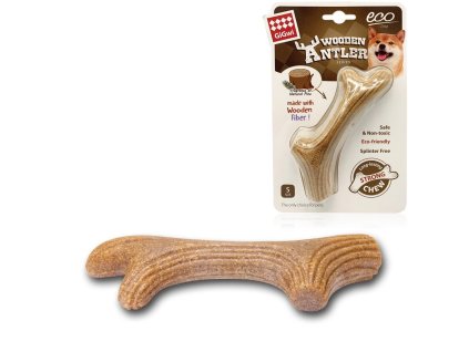 GiGwi Žvýkací parůžky (Wooden Antler), S