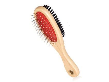 Kartáč oboustranný střední žíně+drátky s kuličkami20cm