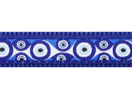 Red Dingo vodítko přepínací – Evil Eye Navy – 15 mm x 2 m