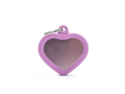 PINK HEART ALU PINK RUBBER