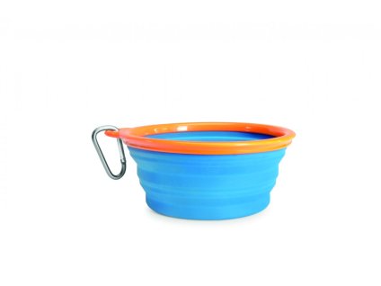 CESTOVNÍ MISKA (Barva SILIKONOVÁ, Velikost 2x600 ml SE STOJANEM)