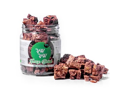RAW RAW mrazem sušené BIO Hovězí plíce 50g