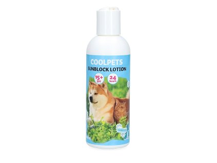 CoolPets opalovací mléko pro psy a kočky SPF 15+ 200ml