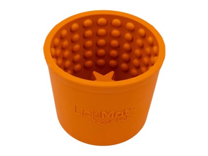 LickiMat Yoggie Pot lízací kelímek oranžový