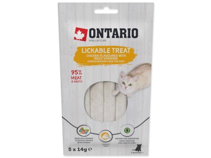 Pochoutka Ontario lízací kuře + multivitamin 5x14g