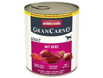 Konzerva Animonda Gran Carno Adult se srdcem 800g
