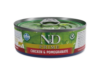 Konzerva N&D Cat Prime Chicken & Pomegranate 70g