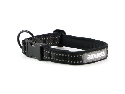 Aminela obojek se sponou Sport & City 25mm/35-60cm, černá