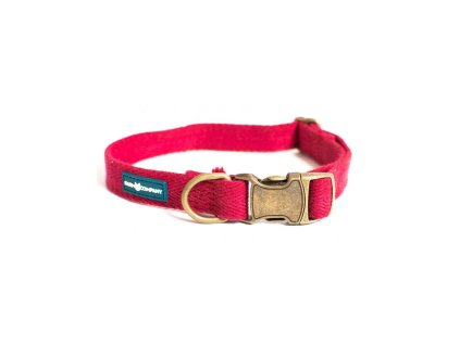 Farm Company ekologicky šetrný obojek pro psy ze sojových vláken 2cm/28-40cm červená