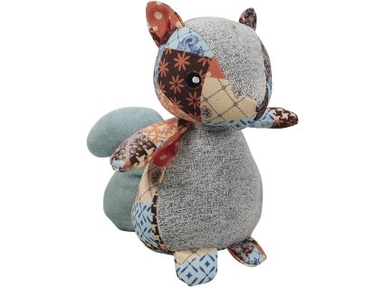 Nobby hračka pro psy Veverka Patchwork 20 cm