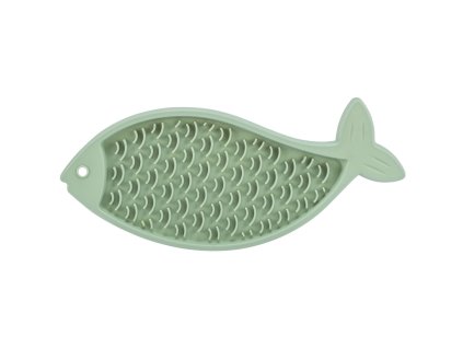 Lick’n'Snack RYBA - podložka k pomalému krmení, 28 cm, šalvějová
