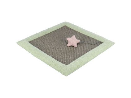 JUNIOR škrabací podložka pro koťata, 47 x 47 cm, šedá/mátová