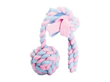 Pletené BABY přetahovadlo HipHop FLEECE ø 6 cm/ 30 cm, růžová/modrá