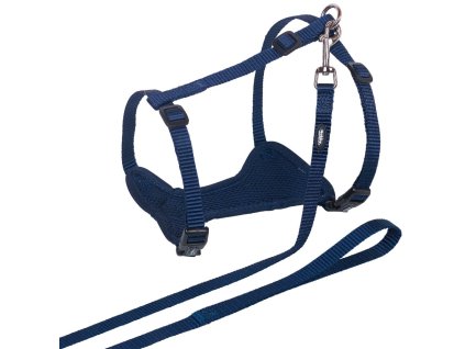 Nobby Mesh postroj s vodítkem pro kočku S-M modrá