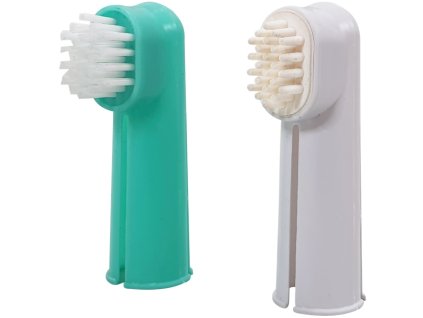 Nobby zubní kartáček pro psy na prst 2 ks