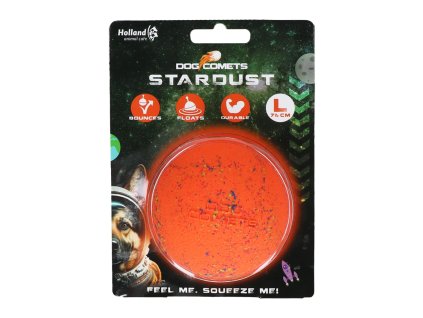 Dog Comets Stardust plovoucí míč oranžový L/7,5cm
