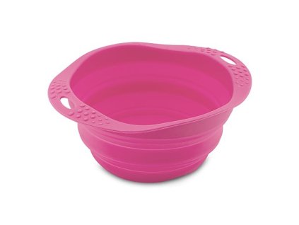 Miska pro psa, cestovní, BecoBowl Travel-pink L, EKO