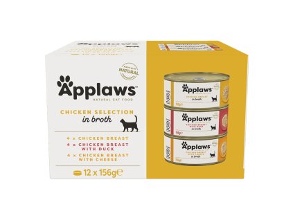 Applaws konzerva Cat Multipack Kuřecí výběr 12x156g