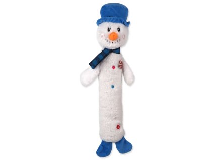 Hračka Dog Fantasy Winter Tale sněhulák plyšový, pískací 58cm