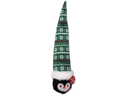 Hračka Dog Fantasy Winter Tale koule s čepicí pískací, zelená 38cm