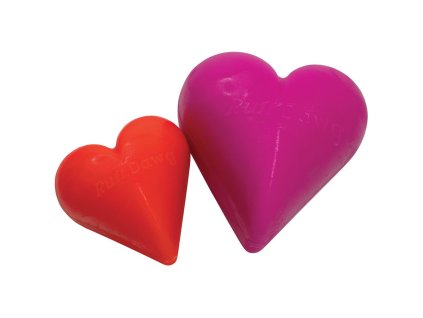 Ruff Dawg nezničitelná hračka pro psy srdce 7,6cm pro malé a střední psy do 18 kg (Varianta Oranžová)