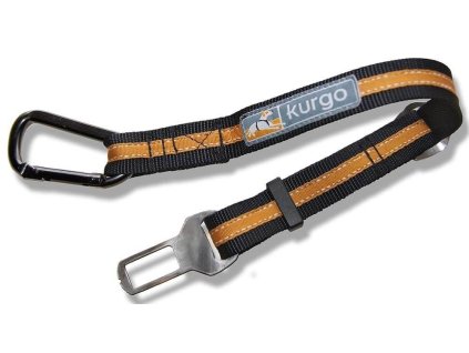 Kurgo® Bezpečnostní pás pro psa do auta Direct to Seatbelt Tether oranžový