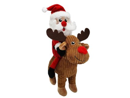 Nobby Vánoční plyšový Santa na losu 38 cm