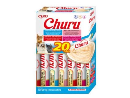 Inaba Churu cat snack tuňák mořské plody multipack 20x14g