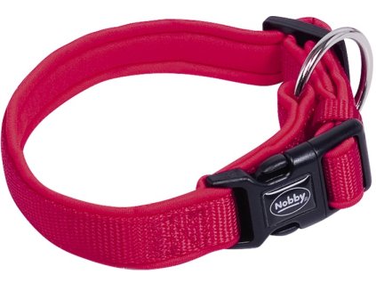 Nobby CLASSIC PRENO obojek neoprén červený S/M 30-45cm